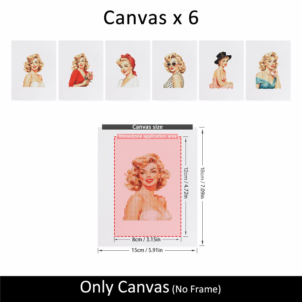 Retro Pin-Up Glamour Portraits mini diamond painting – image 10