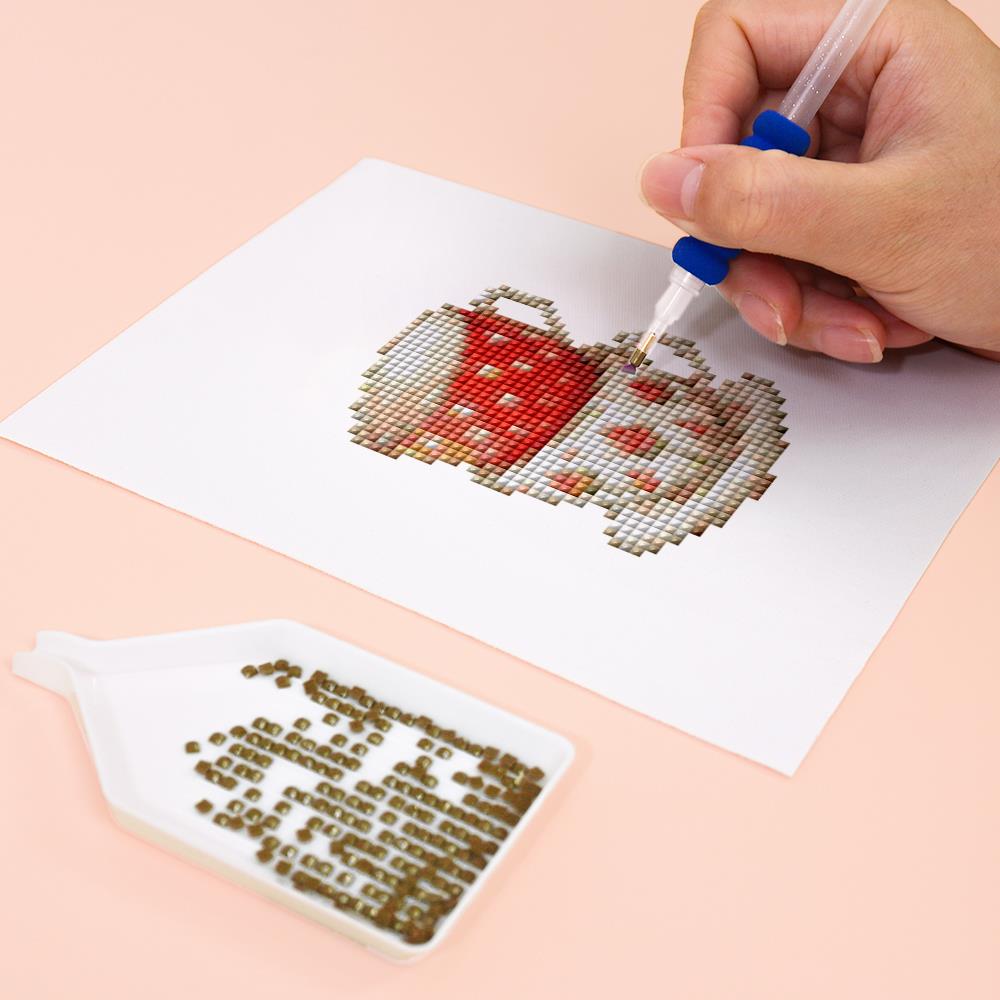 Cottage Teacups and Parasol mini diamond painting – image 8