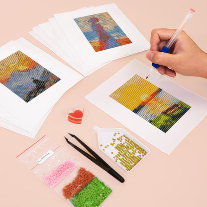 Palette Knife Golden Hours mini diamond painting – image 5