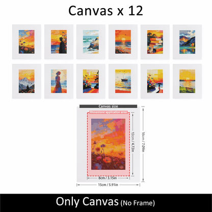 Palette Knife Golden Hours mini diamond painting – image 10