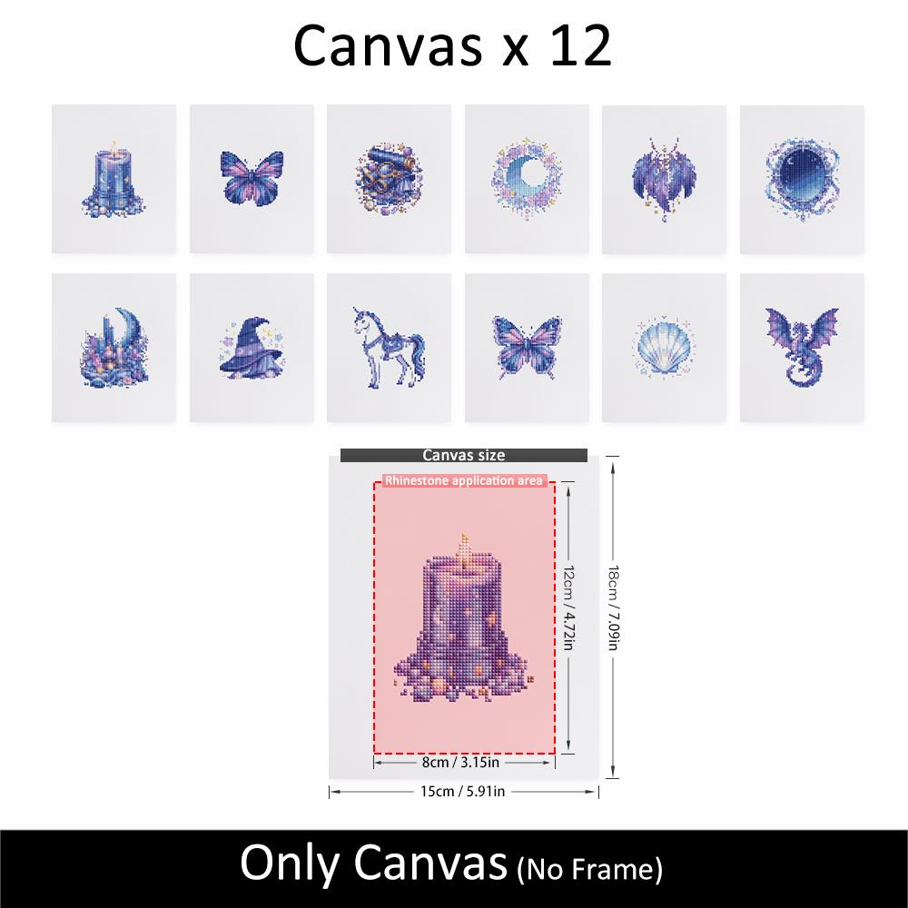 Indigo Moon and Unicorn Magic mini diamond painting – image 10
