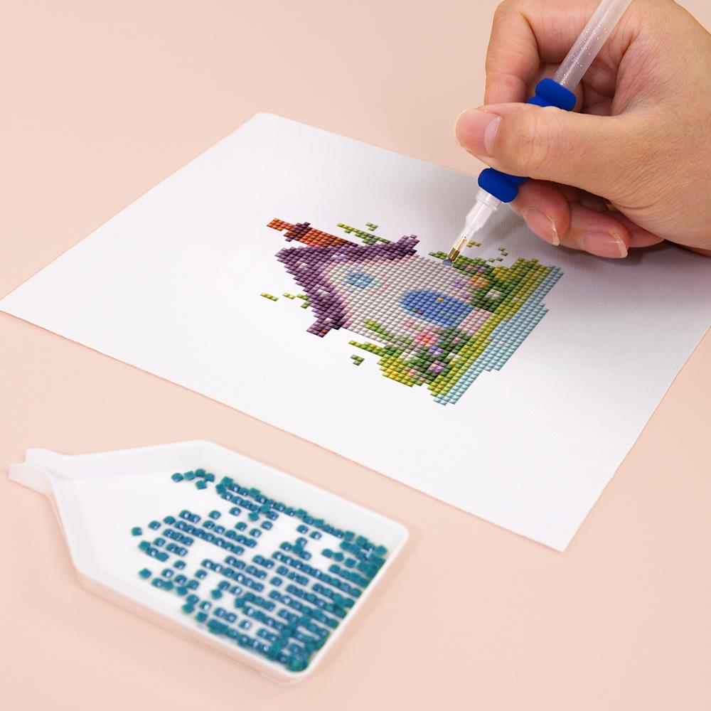 Pastel Fairy Garden Cottages mini diamond painting – image 8