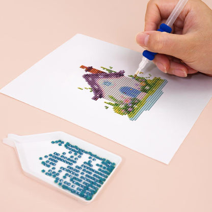Pastel Fairy Garden Cottages mini diamond painting – image 8