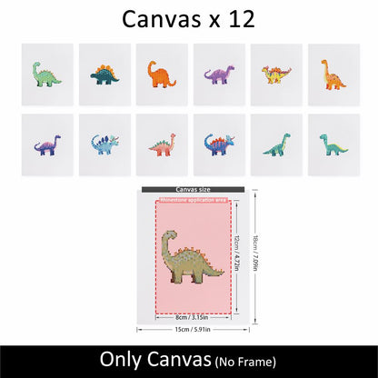 Polka Dot Dino Parade mini diamond painting – image 10