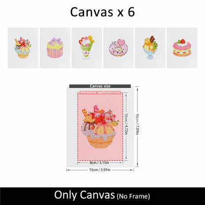 Strawberry Parfaits and Donuts mini diamond painting – image 10