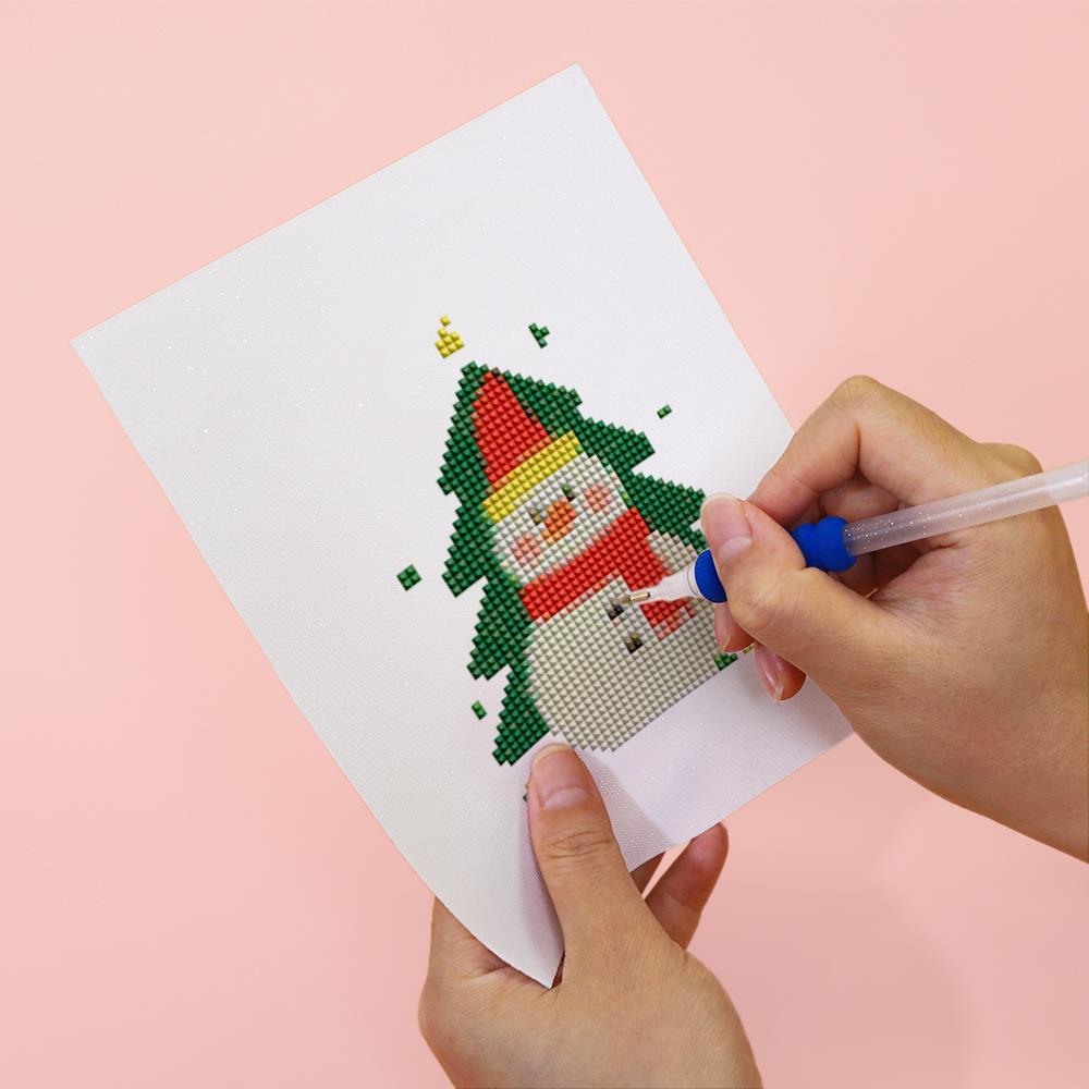 Christmas Tree Peekaboo Pals mini diamond painting – image 6