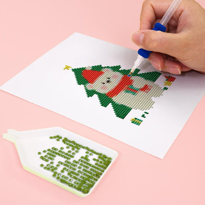 Christmas Tree Peekaboo Pals mini diamond painting – image 8