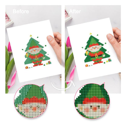 Christmas Tree Peekaboo Pals mini diamond painting – image 9