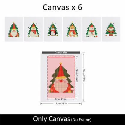 Christmas Tree Peekaboo Pals mini diamond painting – image 10