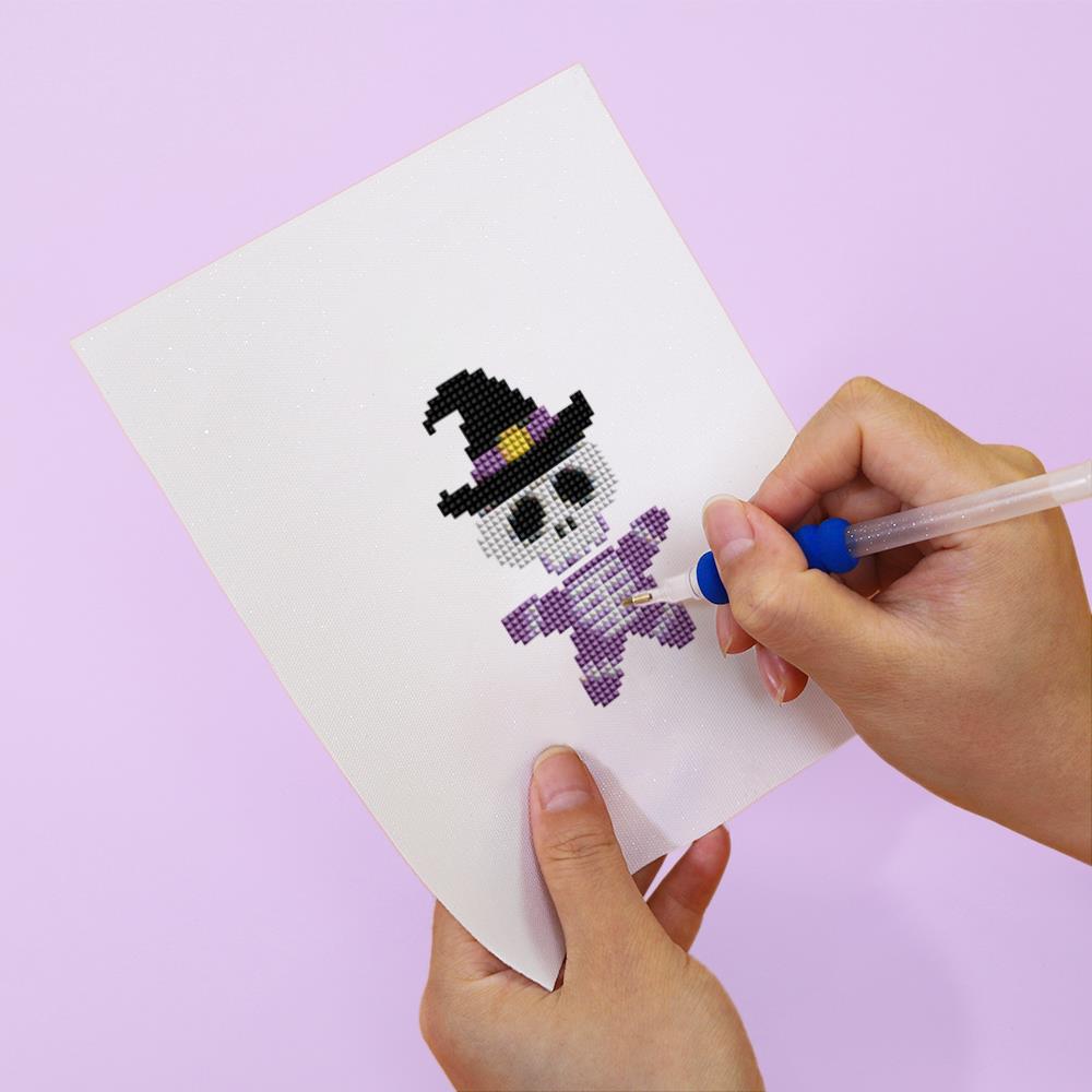 Bat-Winged Skeleton Cuties mini diamond painting – image 6