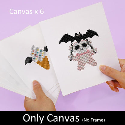 Bat-Winged Skeleton Cuties mini diamond painting – image 7