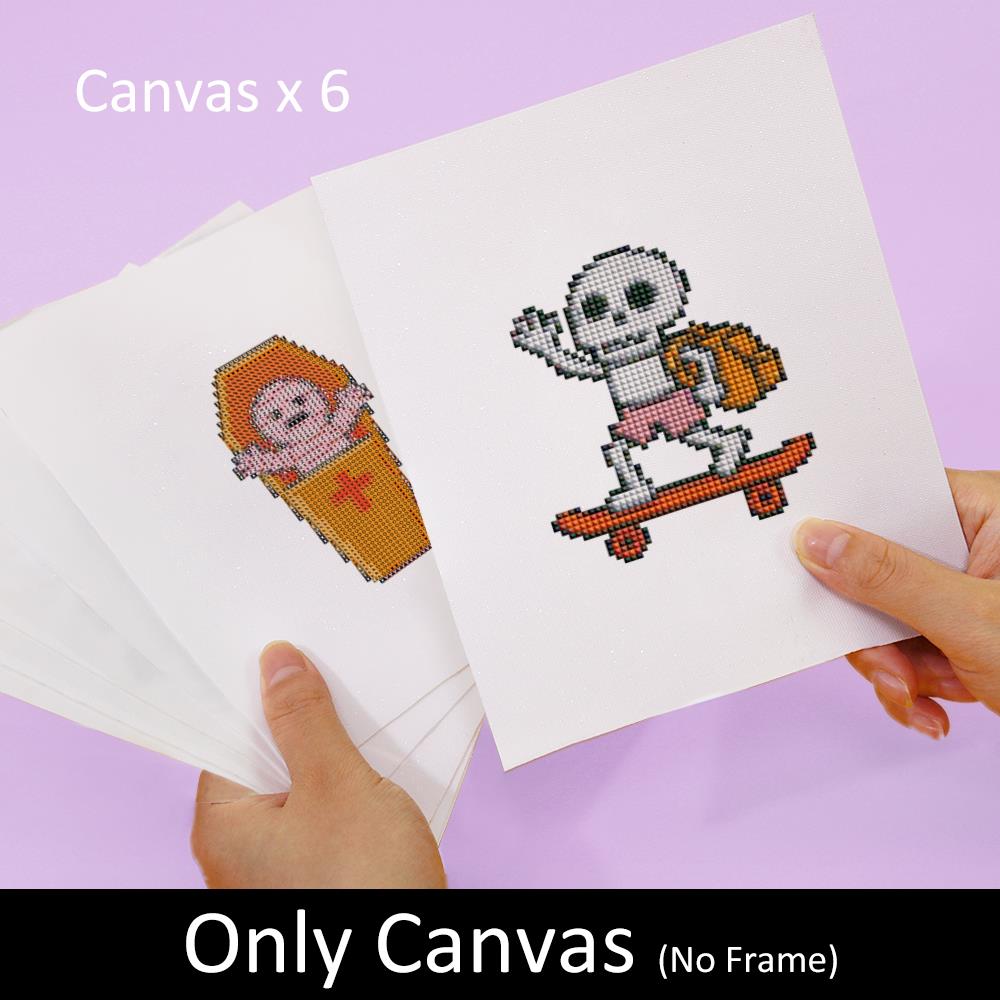 Skateboarding Skeleton Spooks mini diamond painting – image 7
