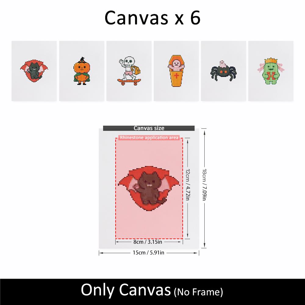 Skateboarding Skeleton Spooks mini diamond painting – image 10