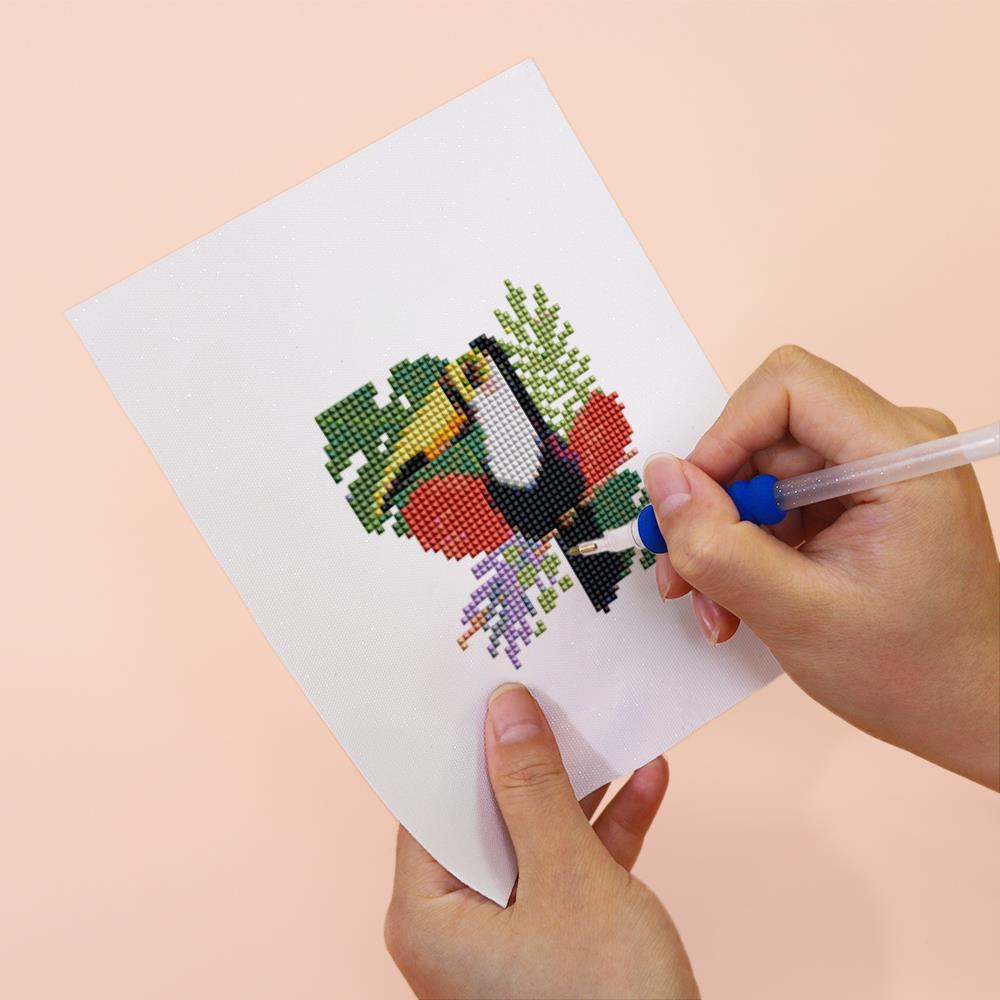 Flower-Crowned Jungle Animals mini diamond painting – image 6