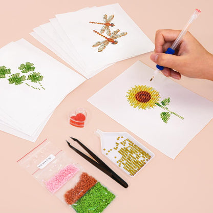 Ladybug and Bumblebee Meadow mini diamond painting – image 5