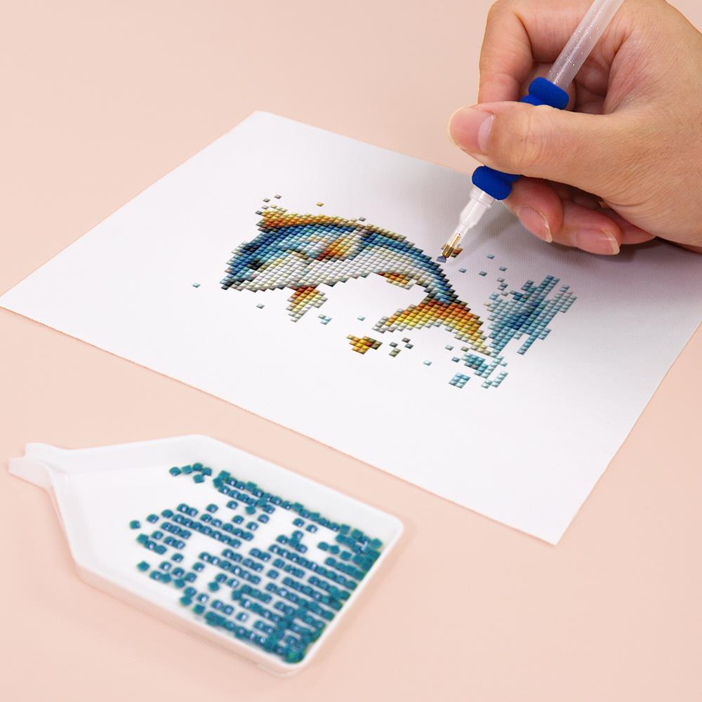 Leaping Fish and Seahorse mini diamond painting – image 8