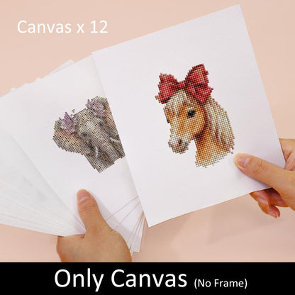 Flower Crown Animal Portraits mini diamond painting – image 7