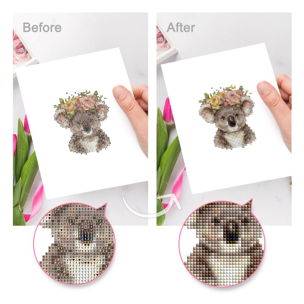 Flower Crown Animal Portraits mini diamond painting – image 9