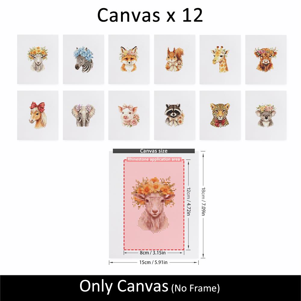 Flower Crown Animal Portraits mini diamond painting – image 10
