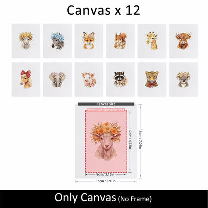 Flower Crown Animal Portraits mini diamond painting – image 10