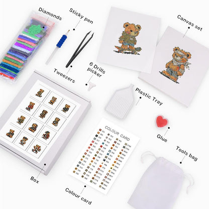 Streetwear Teddy Bear Crew mini diamond painting – image 4