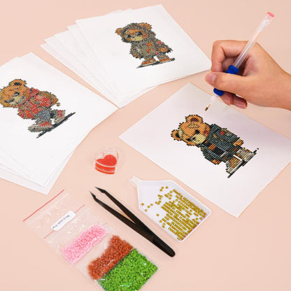 Streetwear Teddy Bear Crew mini diamond painting – image 5