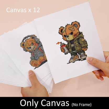Streetwear Teddy Bear Crew mini diamond painting – image 7