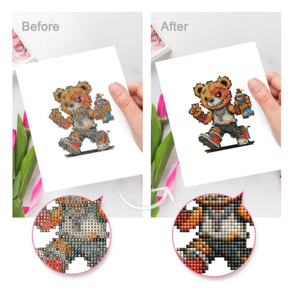 Streetwear Teddy Bear Crew mini diamond painting – image 9
