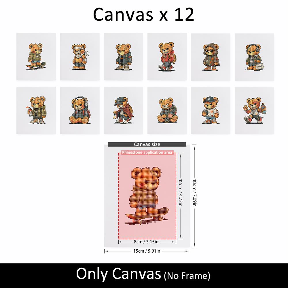 Streetwear Teddy Bear Crew mini diamond painting – image 10
