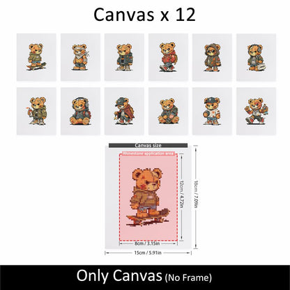 Streetwear Teddy Bear Crew mini diamond painting – image 10