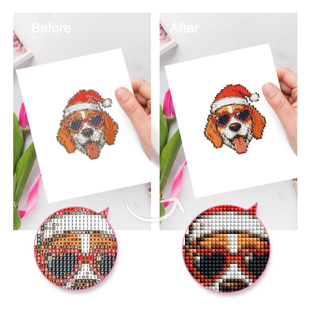 Santa in Cool Sunglasses mini diamond painting – image 9