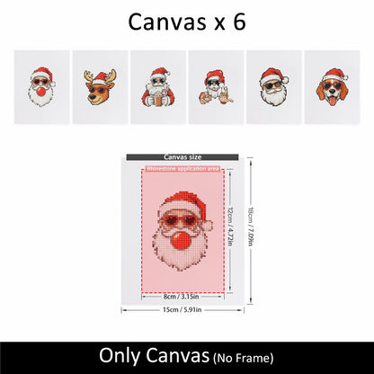 Santa in Cool Sunglasses mini diamond painting – image 10