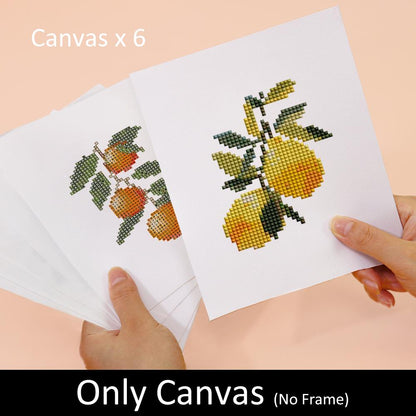 Sunny Citrus Orchard Branches mini diamond painting – image 7