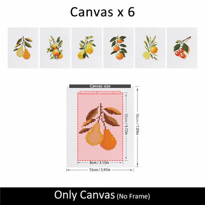 Sunny Citrus Orchard Branches mini diamond painting – image 10