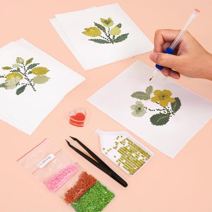 Lemon Blossom Sprigs mini diamond painting – image 5