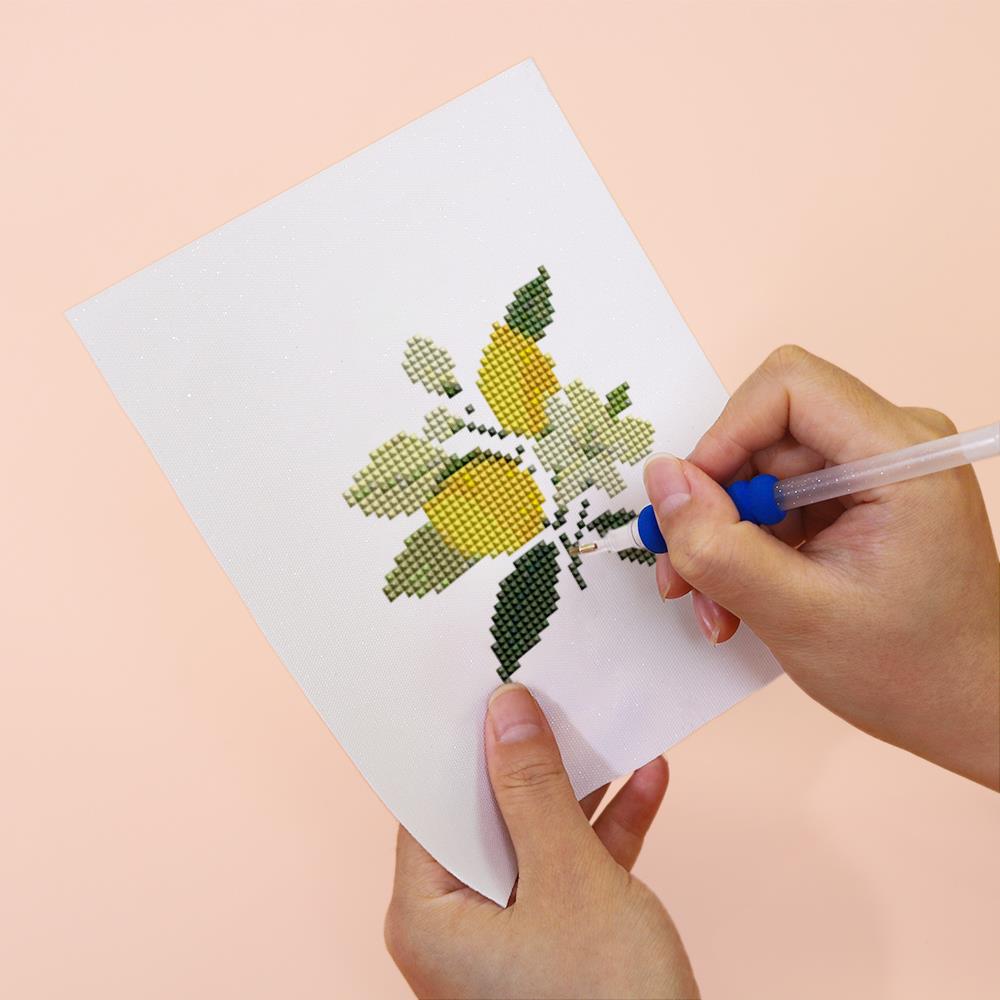 Lemon Blossom Sprigs mini diamond painting – image 6