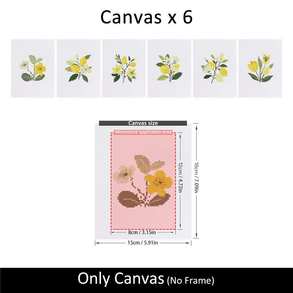 Lemon Blossom Sprigs mini diamond painting – image 10