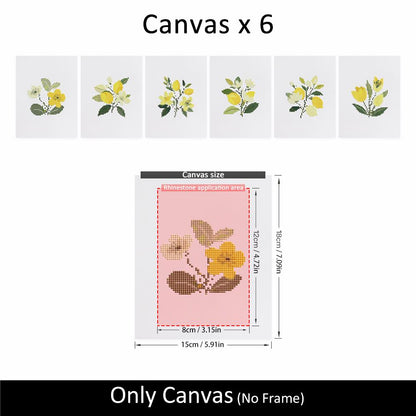 Lemon Blossom Sprigs mini diamond painting – image 10