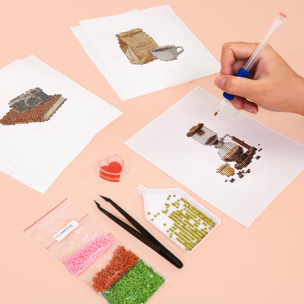 Siphon Brew and Coffee Grinder mini diamond painting – image 5