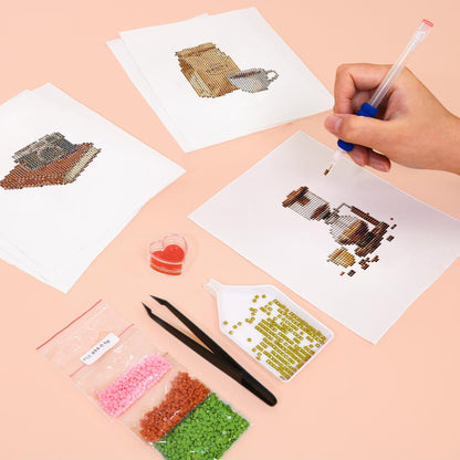 Siphon Brew and Coffee Grinder mini diamond painting – image 5