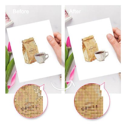 Siphon Brew and Coffee Grinder mini diamond painting – image 9