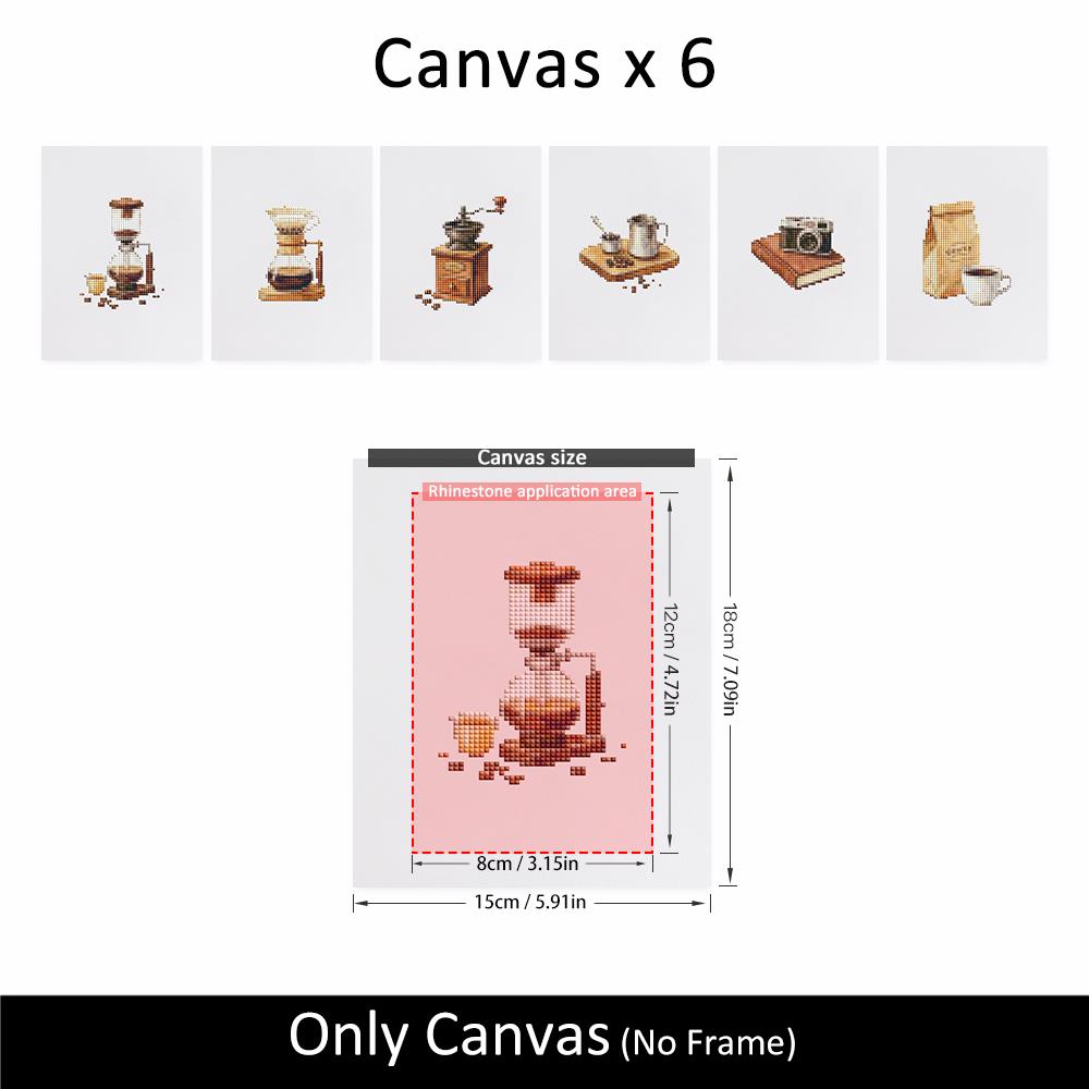 Siphon Brew and Coffee Grinder mini diamond painting – image 10
