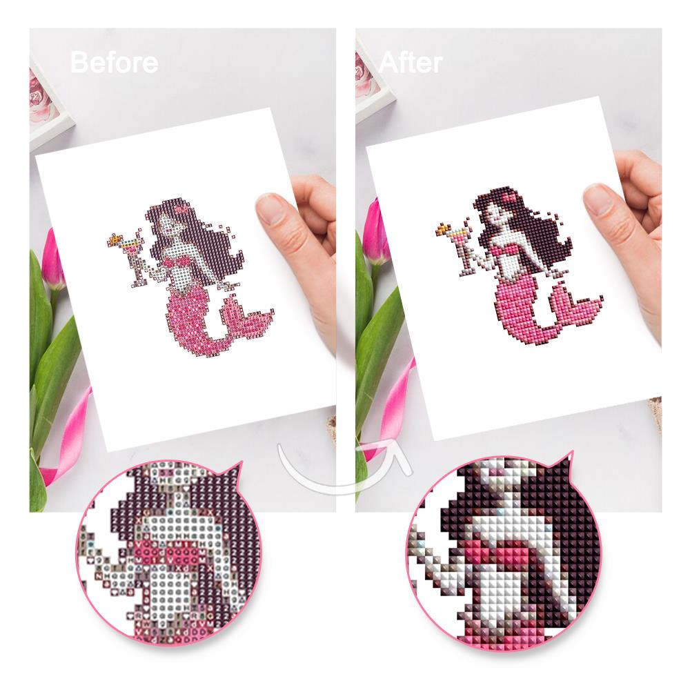 Spooky Pink Beach Vacation mini diamond painting – image 9