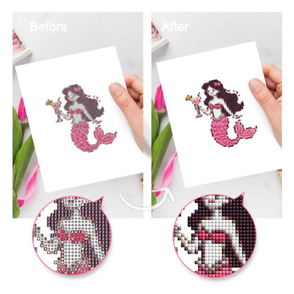 Spooky Pink Beach Vacation mini diamond painting – image 9