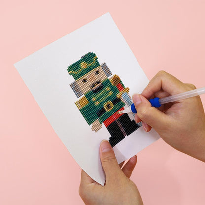Red Coat Nutcracker Guard mini diamond painting – image 6