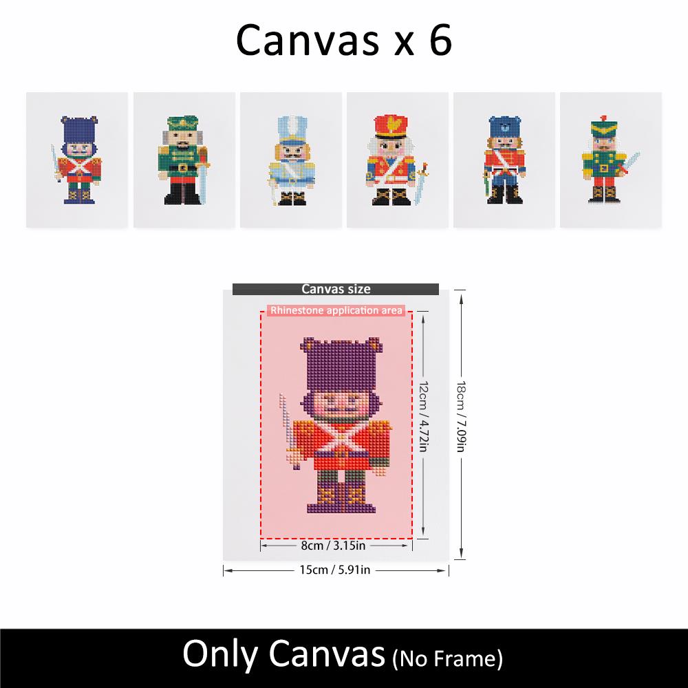 Red Coat Nutcracker Guard mini diamond painting – image 10