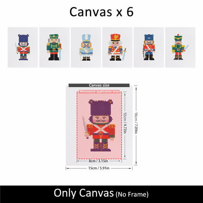 Red Coat Nutcracker Guard mini diamond painting – image 10