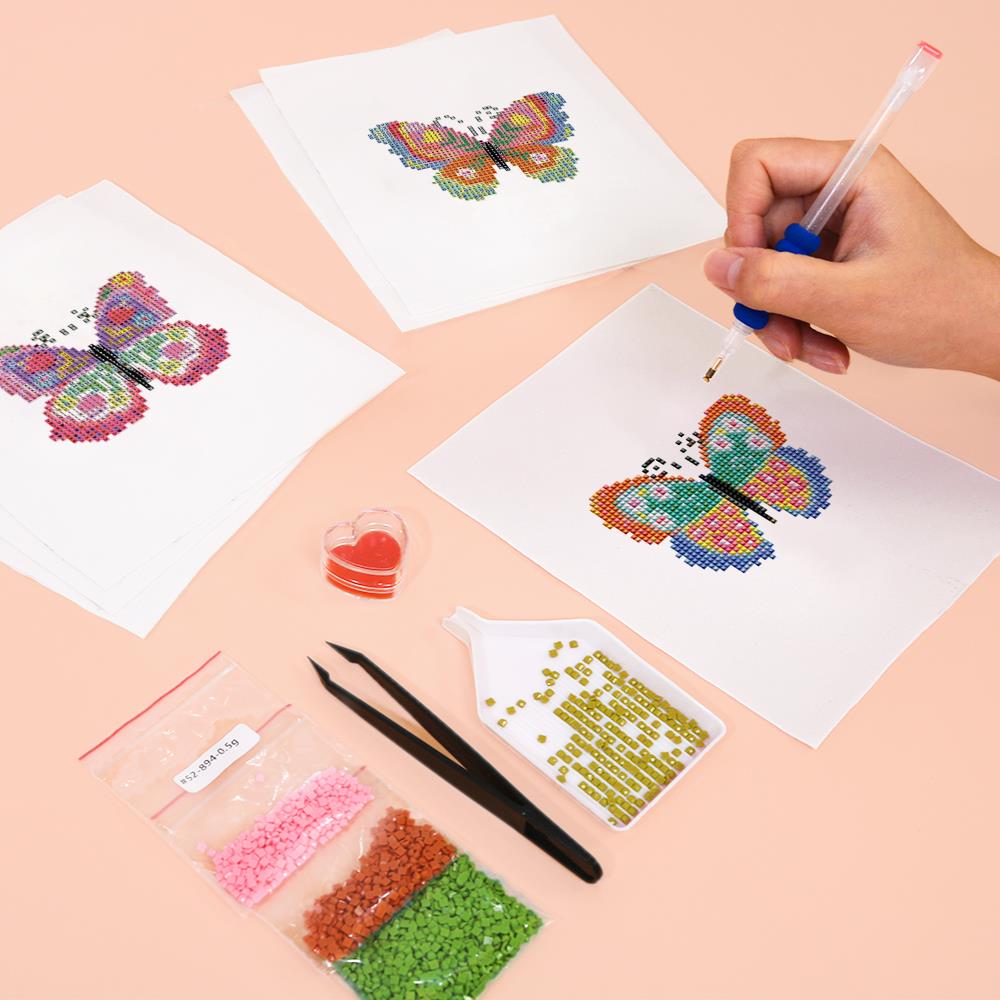 Patchwork Rainbow Butterflies mini diamond painting – image 5