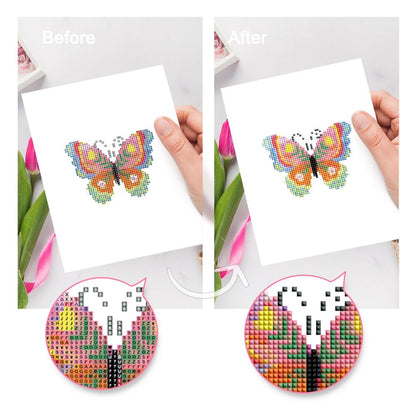 Patchwork Rainbow Butterflies mini diamond painting – image 9