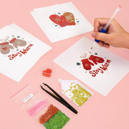 Stay Warm Cozy Mittens mini diamond painting – image 5
